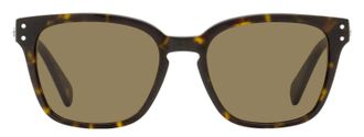 Ferragamo SF1040SCP Square Keyhole Sunglasses - Tortoise