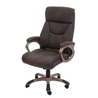 Hhg Hhg - Silla De Oficina Dallas, Silla De Escritorio Silla Giratoria Silla Ejecutiva, Mvg-certificado, Suede Look Gris Oscuro