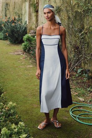 Maeve Colorblock Midi Dress