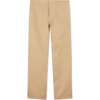 Fortela Jamiet Chino Gabardine Trousers in Natural at Nordstrom, Size 28 Eu