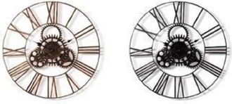 Trade Shop Trade Shop - Orologio Parete In Ferro 80 Cm Stile Vintage Industriale Ingranaggi Casa 545694