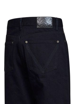 Bottega Veneta Straight-Leg Cotton Denim Jeans - Green