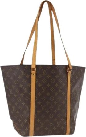 Louis Vuitton Pre-owned Sac Shopping Tote - Dames - Vintage Shopper - Bruin - ONE Size - Leer - Vintage