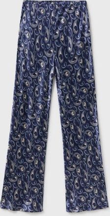 Silk Laundry BIAS CUT PANTS HOUNDS PAISLEY at Nordstrom, Size Medium Au