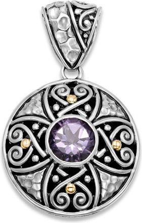 Samuel B. 18K & Silver 0.75 Ct. Tw. Amethyst Pendant