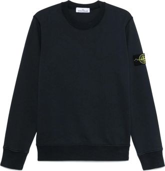 Stone Island V0020 Felpa Sweatshirt - Heren - Sweatshirts - Blauw - M - Katoen - Hoodies & sweatvesten