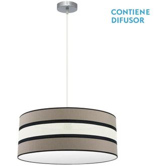Fabrilamp Fabrilamp - Colgante Karla 3xe27 Topo/beis Regx60x60 Cm