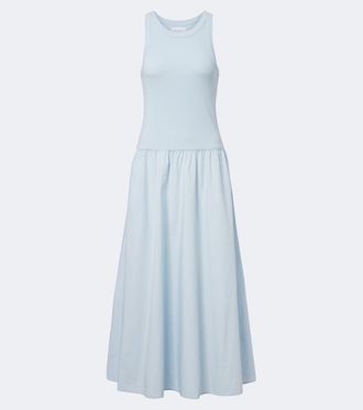 Velvet Romilly cotton-blend midi dress