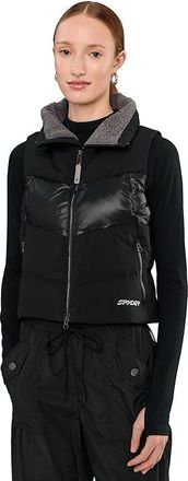 Spyder Eastwood Down Vest Womens Clothing Black1 : MD, Nylon/Polyester