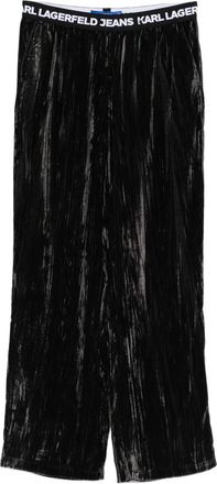 Karl Lagerfeld Pantaloni in velluto - Nero
