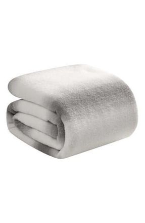 Nine West Stripe Faux Fur Blanket in Ombre Stripe Gray at Nordstrom Rack