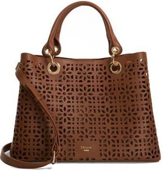 Dune London Delaser Faux Leather Tote in Tan at Nordstrom Rack