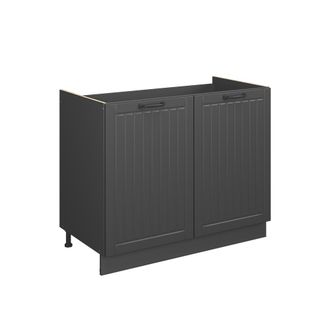 Vicco Mueble Bajo Para Fregadero Fame-line, Gris Oscuro/antracita, 100 Cm Sin Encimera, Vicco
