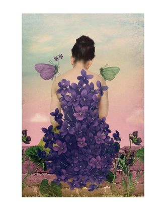 iCanvas Violet by Catrin Welz-Stein Wall Art