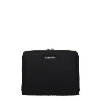 Balenciaga Porta I Pad Herrens Stoff Schwarz