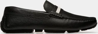 Bally Grained Leather Perthy Loafers, Brand Size 7 ( US Size 8 )