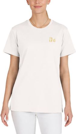 Dalix Be Kind Womens Relaxed Tee in Vintage White at Nordstrom, Size Xx-Large