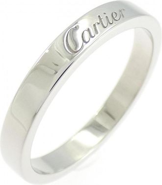 Cartier Platinum Platinum 950 Band Ring (Pre-Owned)