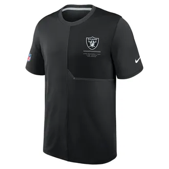 Nike Las Vegas Raiders Sideline Coach Nike Mens Dri-FIT NFL Top in Black | 03B2056Y8D-B8B