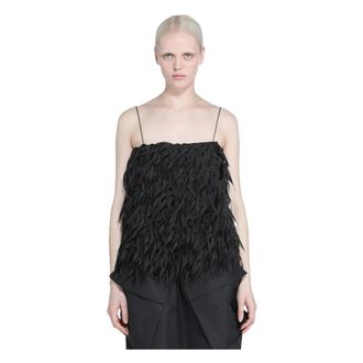 N&deg;21 Sleeveless Tops, female, Black, Size: XL top e canotte Acrilico