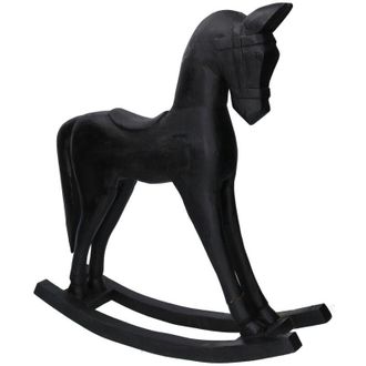 Vacchetti Caballo De Madera Negro Cm36x9h39