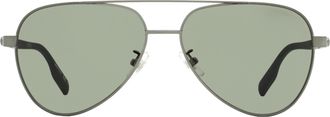 Montblanc MB0182S Aviator Metal Frame Sunglasses - Gray
