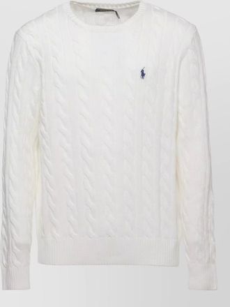Ralph Lauren braided cable knit crew neck sweater