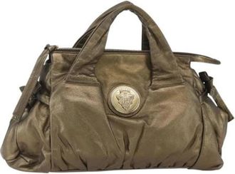 Gucci Pre-owned Handbags, female, Brown, Size: ONE SIZE Pre-owned Leather Handbag