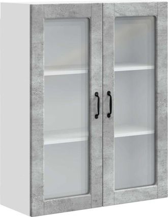 vidaXL Mueble De Cocina Con Estante Gris Concreto 80 X 31 X 100 Cm Vidaxl