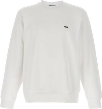 Lacoste Heren, Sweatshirts & Hoodies, Wit, Maat: XL Katoen
