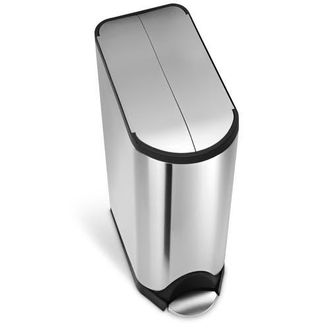 Simplehuman 45L butterfly step can in Brushed at Nordstrom