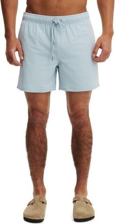 Cotton On Mens Stretch Swim Short in Pale Blue Seersucker at Nordstrom, Size X-Large