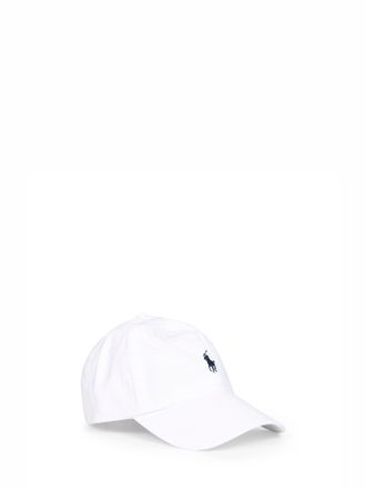 Polo Ralph Lauren Womens Cap Embroidered Chino White Cotton Hat