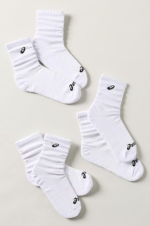 Asics Sporty Crew Socks, Set of 3