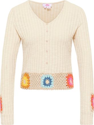 Mymo Trui met gehaakte tailleband Nolie Dames lichtbeige
