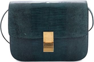 Celine Classic Box Bag Lizard Medium shoulder bag - Groen