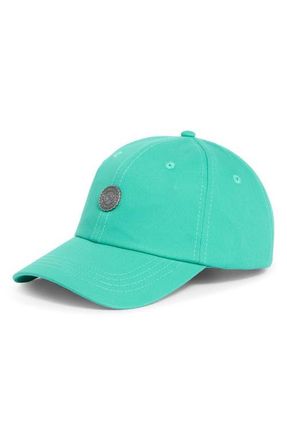 Malbon Golf Stamp Adjustable Dad Cap in Marine Green at Nordstrom