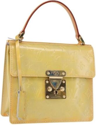 Louis Vuitton Pre-owned Vintage Handbag - Dames - Vintage Handtas - Geel - ONE Size - Leer - Vintage