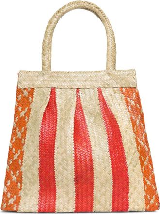 Brigitte Borsa da spiaggia Okan a righe - Toni neutri