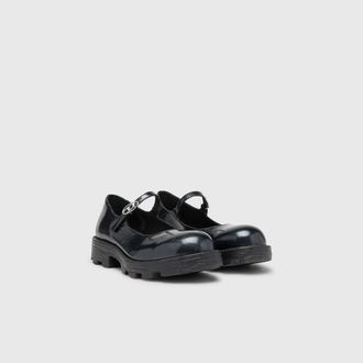 Diesel D-Hammer - Lugged Mary Jane flats in patent leather - Flats - Woman - Black