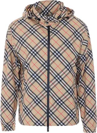 Burberry Beige Jacket With Frontal Zip Closure