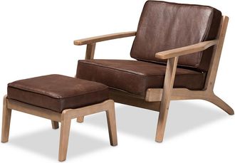 Design Studios Sigrid 2Pc Armchair & Ottoman Set