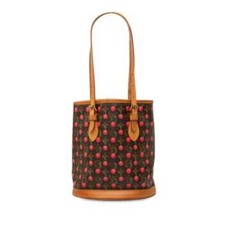 Louis Vuitton Brown Pvc Leather Shoulder Bag Tote Bag (Pre-Owned)