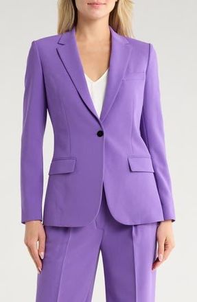 Theory Staple Notch Lapel Blazer in Bright Peony at Nordstrom Rack, Size 00