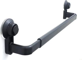 OEM Porte-serviettes - Ventouse &Agrave; Filetage - Extensible 52-82 Cm - Salle De Bain Cuisine - Noir Mat - 1 Pi&egrave;ce