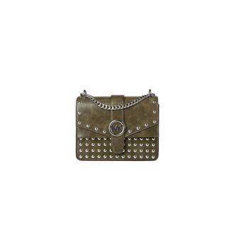 Michael Kors Borsa a tracolla Greenwich piccola borchiata effetto invecchiato - - Bags - Donna - Verde - ONE SIZE