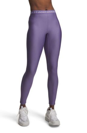 Under Armour HeatGear Leggings in Purple Luxe //Purple Crest at Nordstrom, Size Xx-Large