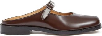 Maison Margiela Tabi City leather mules - women - Calf Leather/Calf Leather/Calf Leather - 40 - Brown