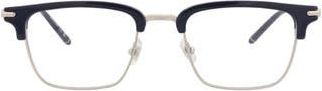 Montblanc 52mm Clubmaster Optical Glasses in Blue Transparent at Nordstrom Rack