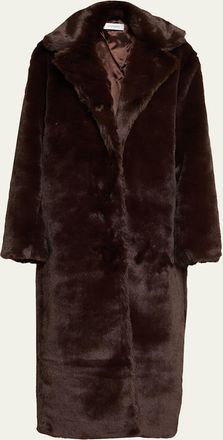 SPRWMN Classic Leopard Faux Fur Coat